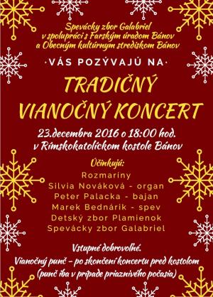 Tradičný vianočný koncert